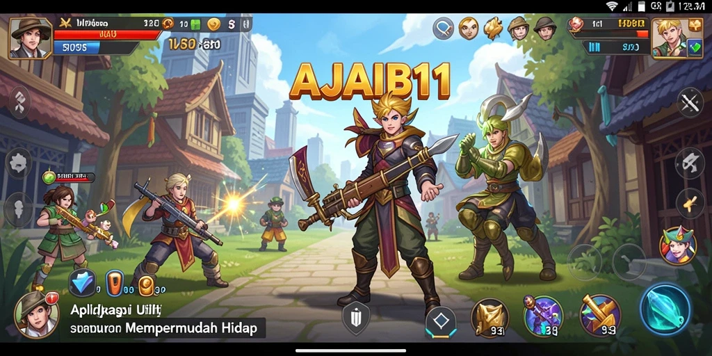 Tampilan antarmuka pengguna AJAIB11 yang bersih dan modern.