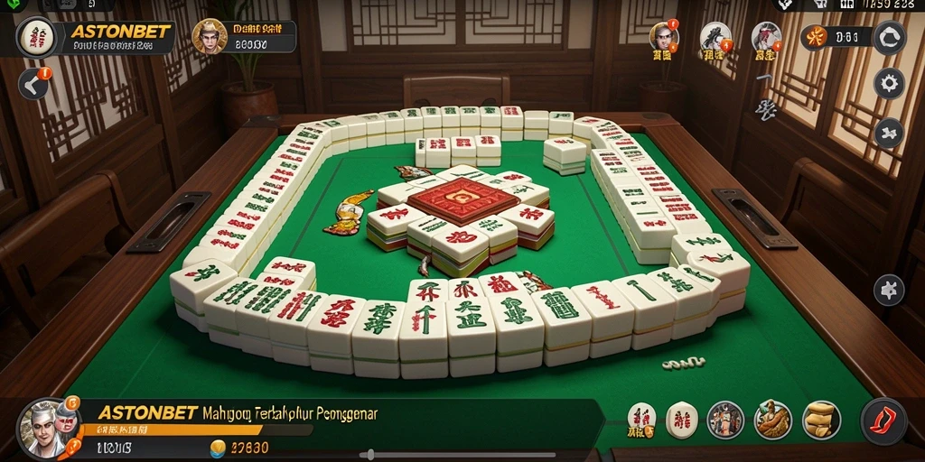 Screenshot gameplay ASTONBET menampilkan momen seru permainan Mahjong.