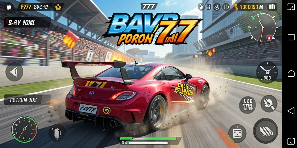 Gameplay menegangkan dalam balapan mobil FAV77 yang memukau.