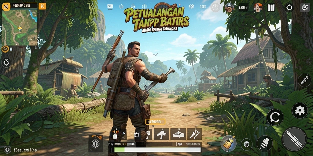 Gameplay FBRP88 menampilkan eksplorasi dunia terbuka yang luas.