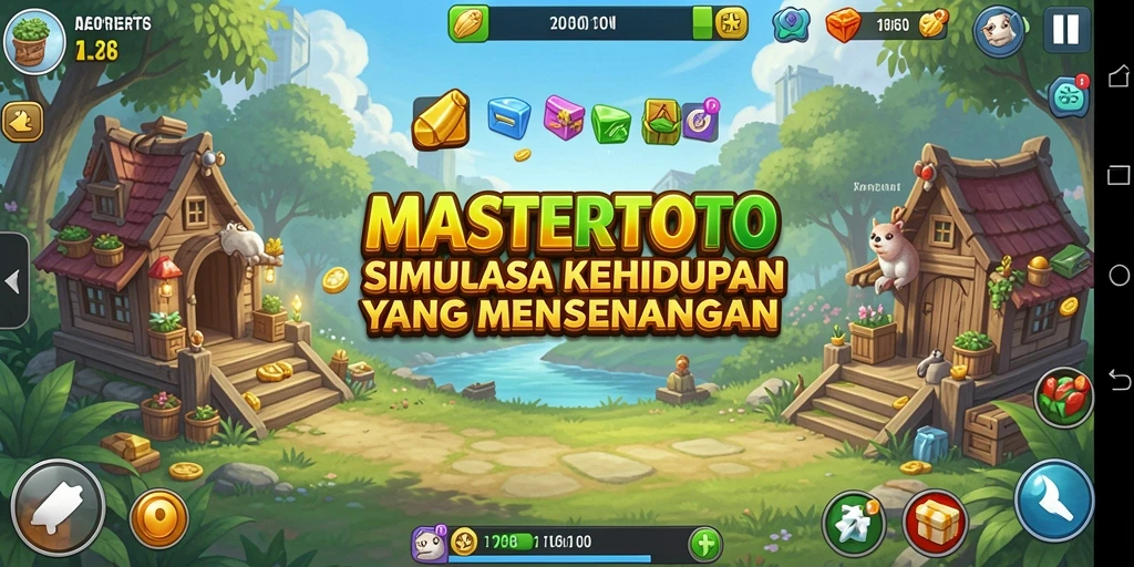 Screenshot MASTERTOTO yang menampilkan gameplay simulasi yang interaktif.