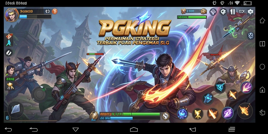 Screenshot gameplay PGKING yang menampilkan strategi dan pertarungan epik.