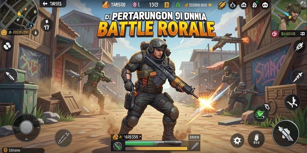 Tangkapan layar gameplay yang menampilkan aksi mendebarkan di TAR555.