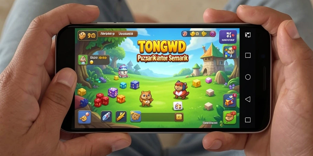 Screenshot TONGWD menampilkan gameplay puzzle yang menantang dan mengasyikkan.