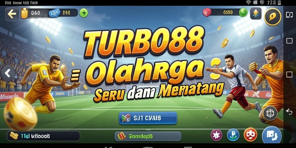 Screenshot utama TURBO88 menampilkan serunya pertandingan olahraga.